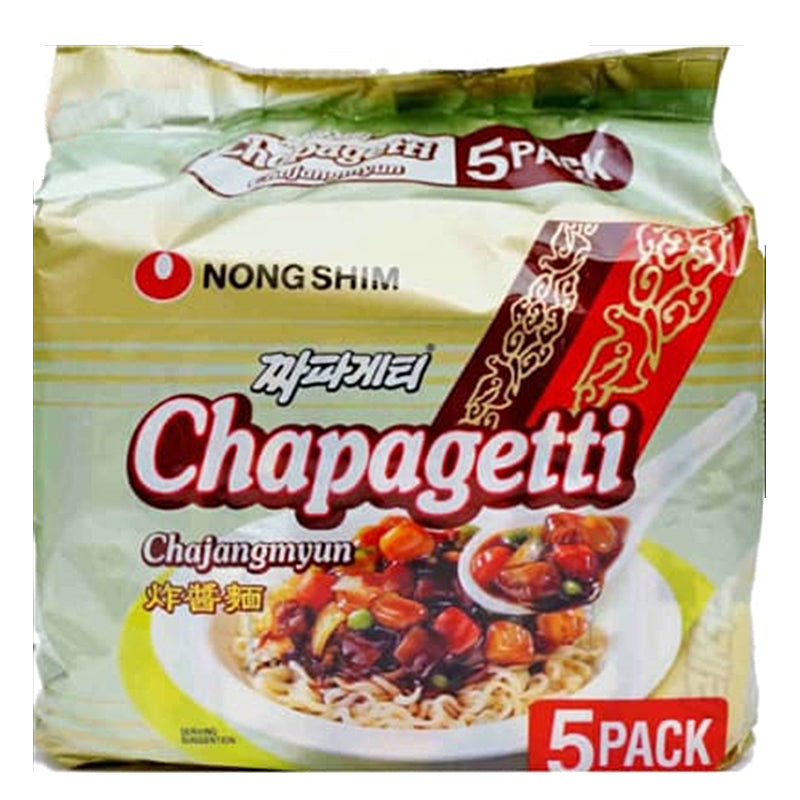 農心 炸醬面 (5連包)Nongshim Chapagetti Jjajangmyun 140g (Multi)