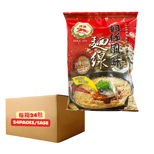 Tiger Brand Oyster Flavor Mein Sin Noodles 300Gx24 虎牌-蚵仔風味麵線300克 (每箱24包)