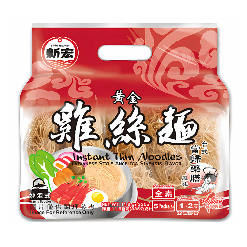 黃金雞絲麵-台式當歸藥膳風味67克x5包