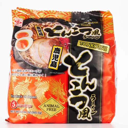 Higashimaru Tonkotsu Kagoshima Ramen 392.5g (5 Packs) 東丸鹿兒島豚骨風拉麵 392.5g (5包裝)