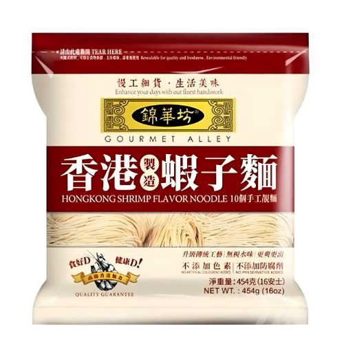 Gourmet Alley Dried Noodle (Shrimp Flavour) 454g 錦華坊 蝦子麵 454g