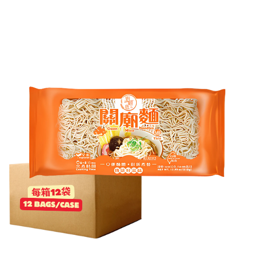 LMJ Guan Miao Noodles(Thin)(12 per carton) 劉麵匠 - 關廟麵(細)510g(每箱12袋)