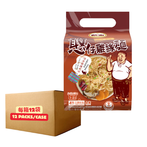 新宏憨仔雞絲麵-漢方藥膳風味67克x4包 (每箱12袋)
