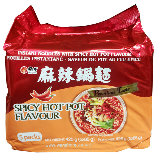Wei Lih Instant Noodle Spicy Hot Pot Flavour 5 Packs 維力麻辣鍋麵 5包