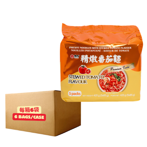 Wei Lih Instant Noodle Tomato Flavour (Pack of 5)(6 Bags per Carton) 維力精燉番茄麵5包(每箱6袋)