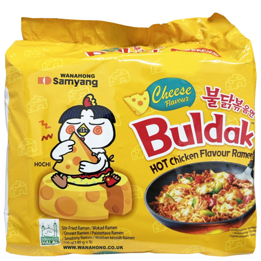 三養 火辣雞麵 芝士 5連包Samyang Hot Chicken Ramen CHEESE flavour (Multi)