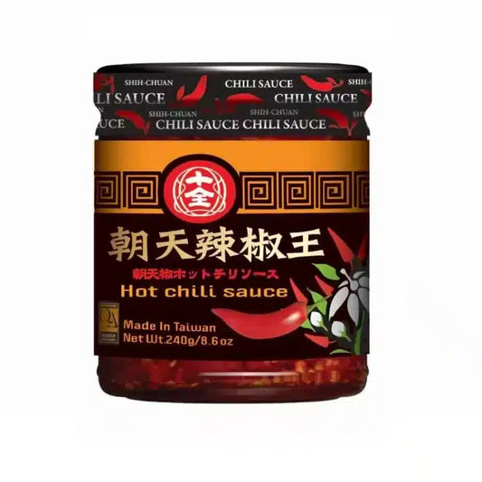 Shih Chuan - EF-Hot chili sauce 240g 十全朝天辣椒王 240克